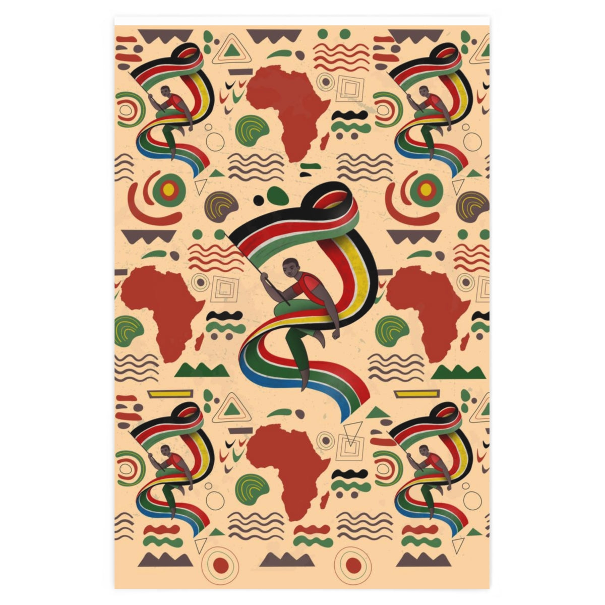 Independence Day - Single Sided Gift Wrapping Paper Roll