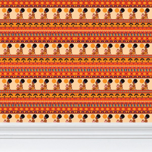 At the Sunset Portrait – Premium African Wallpaper