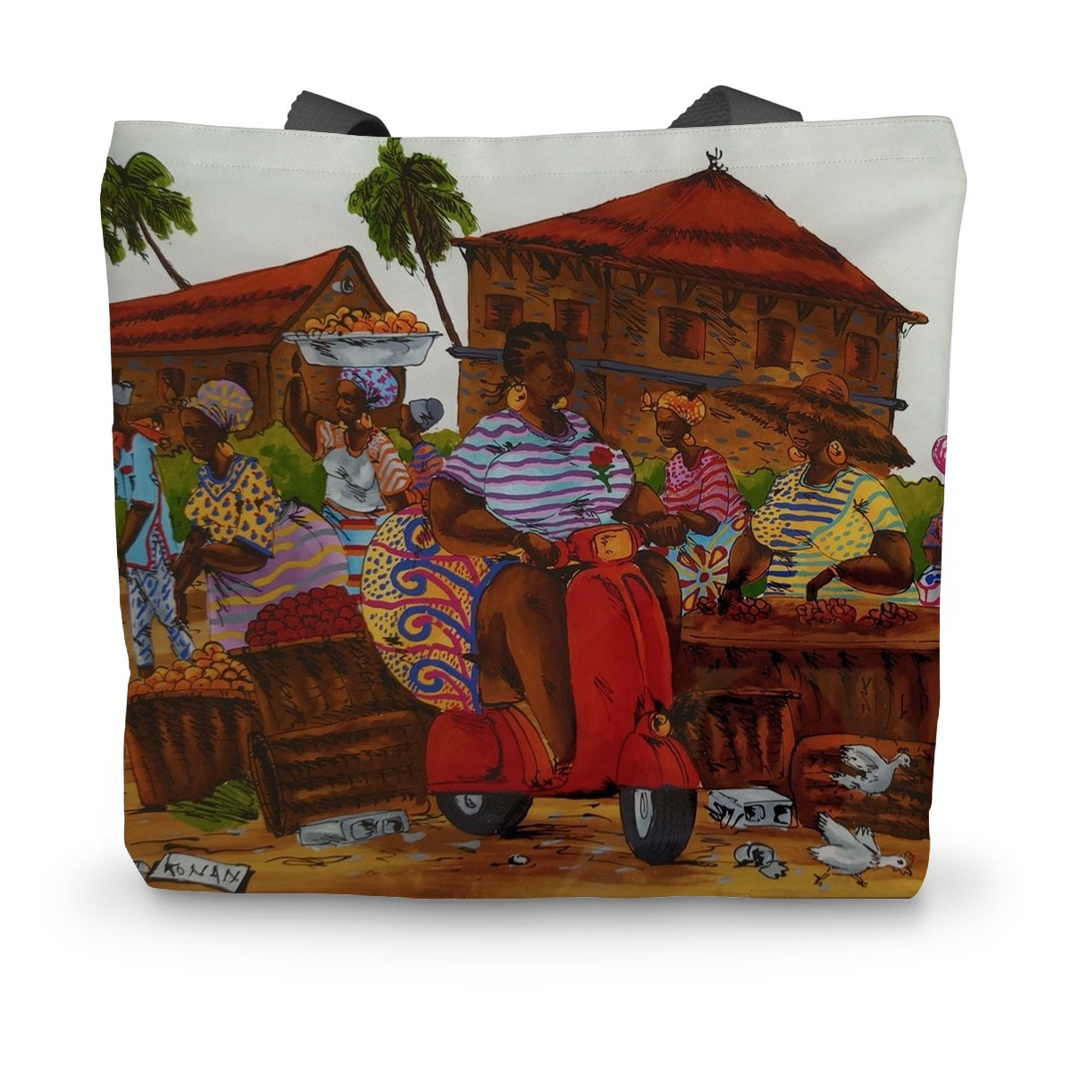 Riding By Canvas Tote Bag