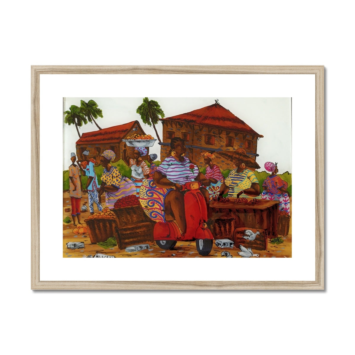 Riding By Framed & Mounted Print