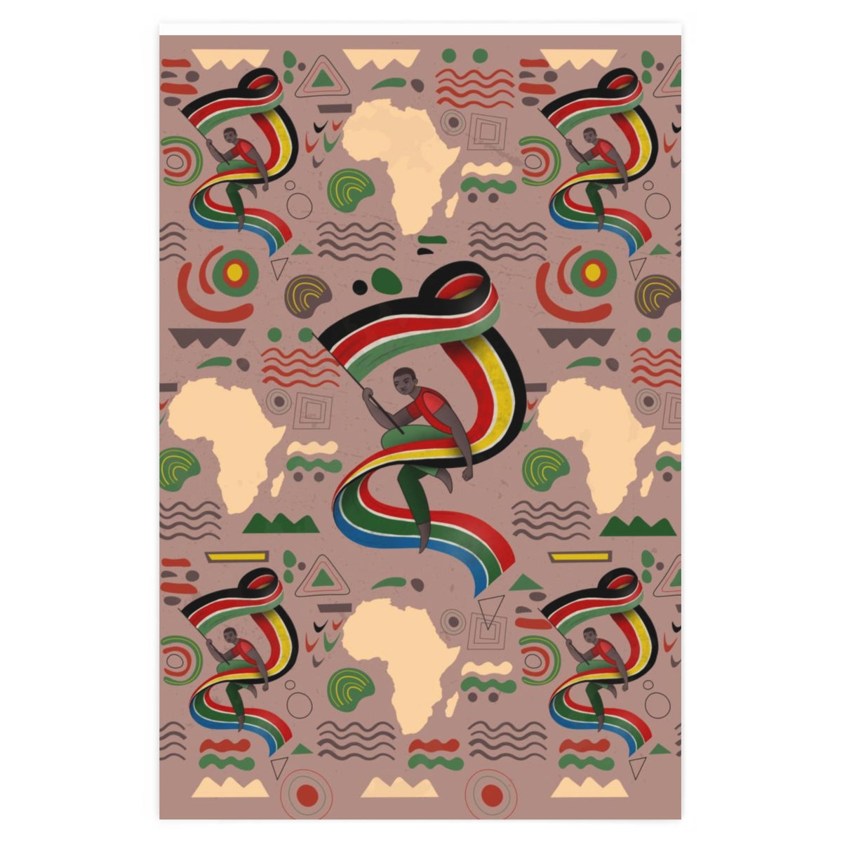 Independence Day - Single Sided Gift Wrapping Paper Roll