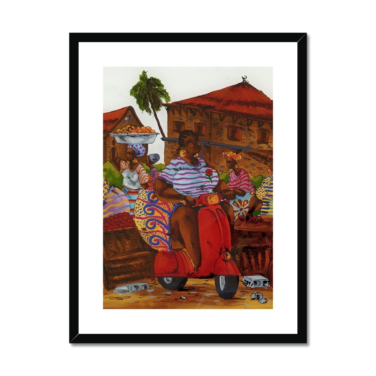 Riding By Framed & Mounted Print