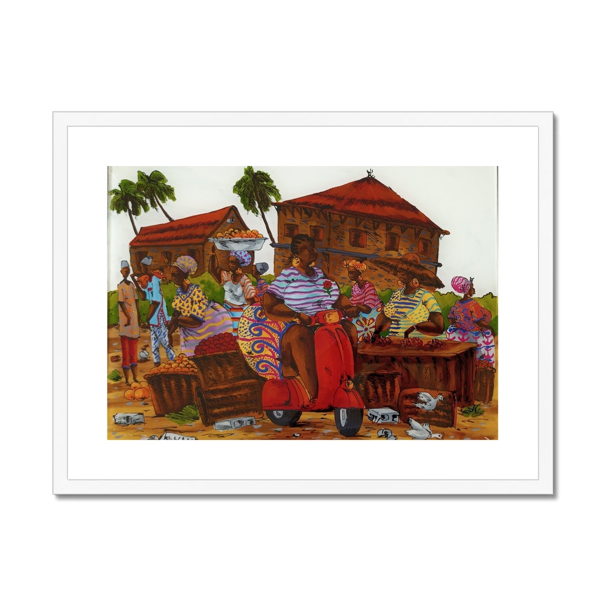 Riding By Framed & Mounted Print