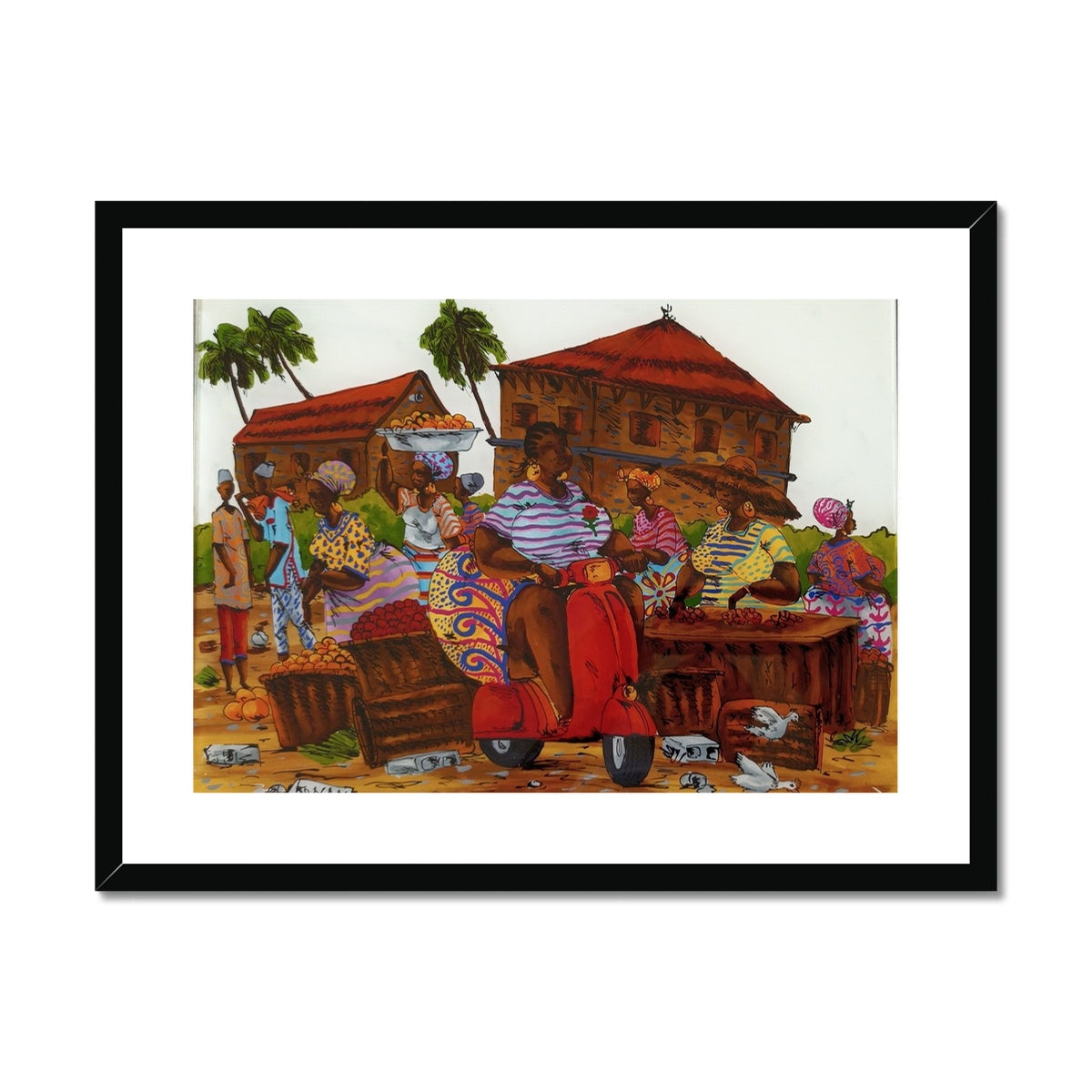 Riding By Framed & Mounted Print