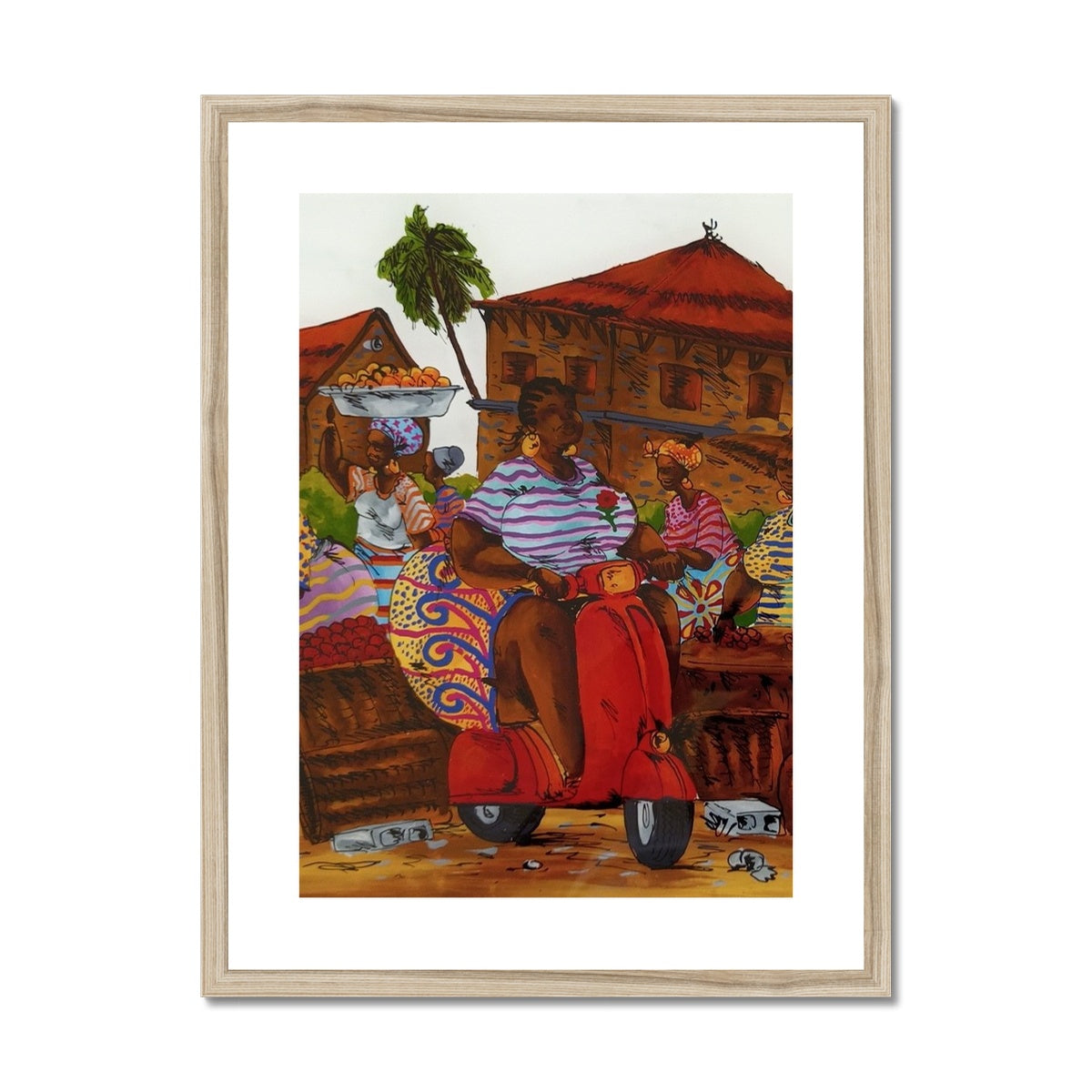 Riding By Framed & Mounted Print